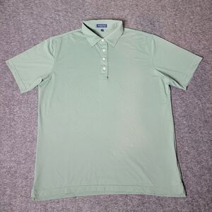 Peter Millar Crown Crafted Shirt Mens Golf Polo  Size XL Green Olive